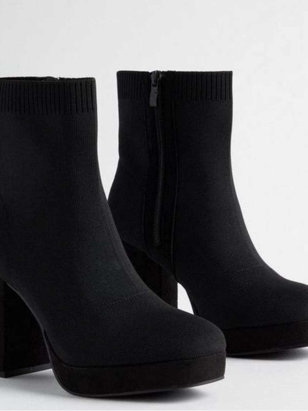 Torrid Knit Platform Boots - size 11.5